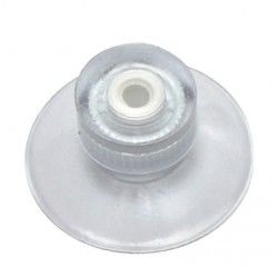 Lot de 10 Ventouse Vitre, Ventouses avec Filetage et Ecrous Moletés Ø 43mm,  Entouse en Plastique PVC Transparent, Petite Ventouse pour Voiture