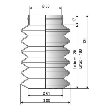 Soufflet réf 1021 en NBR