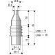 1011 NBR Soufflet D 4mm et 11mm Long 9mm à 18mm