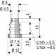 1035 NBR Soufflet D 4,5mm et 7,5mm Long 3,5 à 8,5 mm