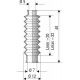 1098 NBR Soufflet D 5mm et 7mm Long 20mm à 32mm