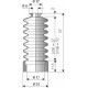 1041 NBR Soufflet D 6mm et 17mm Long 27 à 50 mm