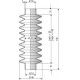 2084 NBR Soufflet D 18mm Long 30 à 140mm