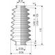 1018 NBR Soufflet D 21mm et 30mm Long 36 à 120 mm