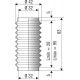 1119 NBR Soufflet D 32mm Long 28 à 95mm