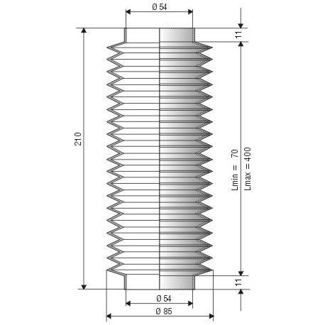 Soufflet en NBR ref 1076 NBR