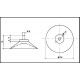 Ventouse 35mm-tige M4 x 6mm en PA6 imputrescible non conducteur