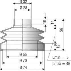 Soufflet 1146 NBR D28 et D70