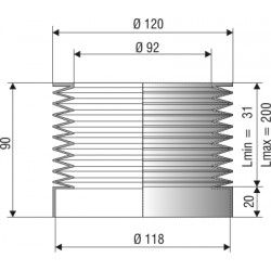 soufflet D92 et D118 en NBR 
