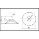  Plan ventouse 50mm avec tige M4 x 11mm 