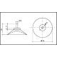 PLAN Ventouse 35mm-tige M4-11mm en PA6 FIBRE CARBONE+ECROU BORGNE PLASTIQUE