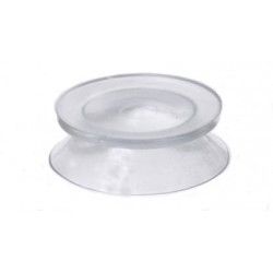 Lot de 10 Ventouse Vitre, Ventouses avec Filetage et Ecrous Moletés Ø 43mm,  Entouse en Plastique PVC Transparent, Petite Ventouse pour Voiture