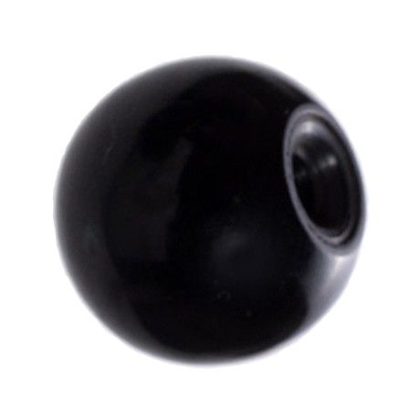 BOULE PLASTIQUE NOIR 16 MM DIAM M4