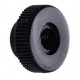 ECROU M6 ROND MOLETE NOIR