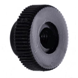 ECROU M6 ROND MOLETE NOIR