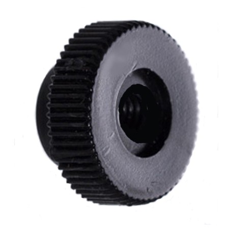 ECROU M6 ROND MOLETE NOIR