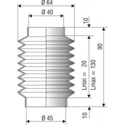  Soufflet D40 et 45 L 20 à 130mm