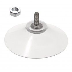 ventouse 50 mm tige de 11 mm long avec écrou hex inox