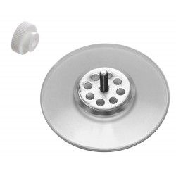  ventouse 62mm tige 14 mm renforcee + ecrou molete blanc 