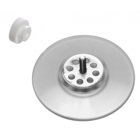  ventouse 62mm tige 14 mm renforcee + ecrou molete blanc 