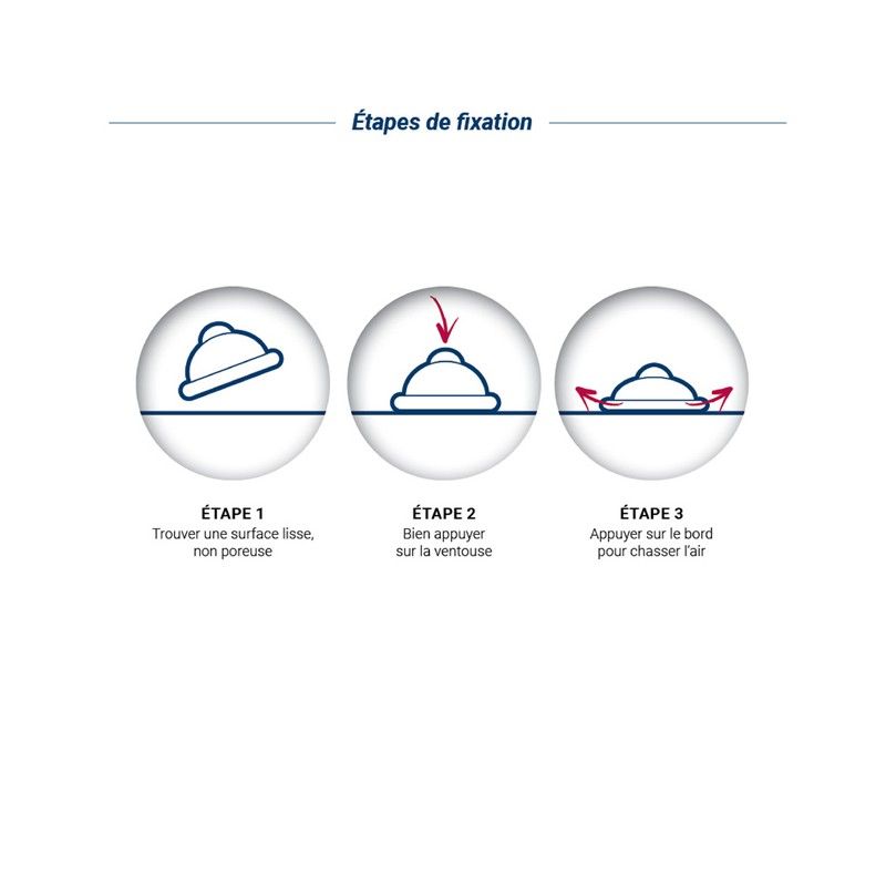 Ventouse double face diamètre 35 mm pour une fixation sans colle