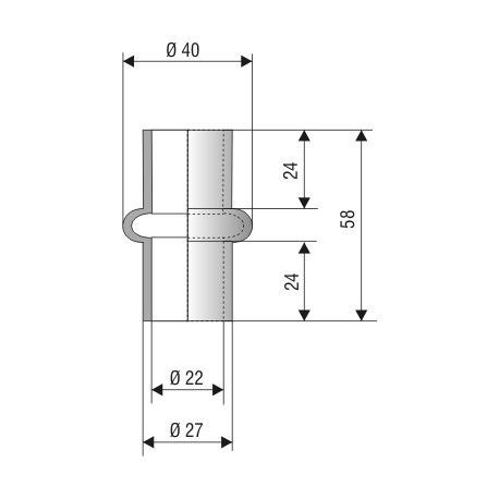 Soufflet de protection diamètre 22 mm longueur 58 mm