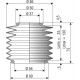 Soufflet de protection diamètre 37 et 56 mm longueur 75 mm