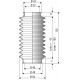 Soufflet de protection diamètre 40 mm Longueur 33 à 205mm