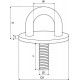 plan PONTET SUR PLATINE RONDE TIGE M6