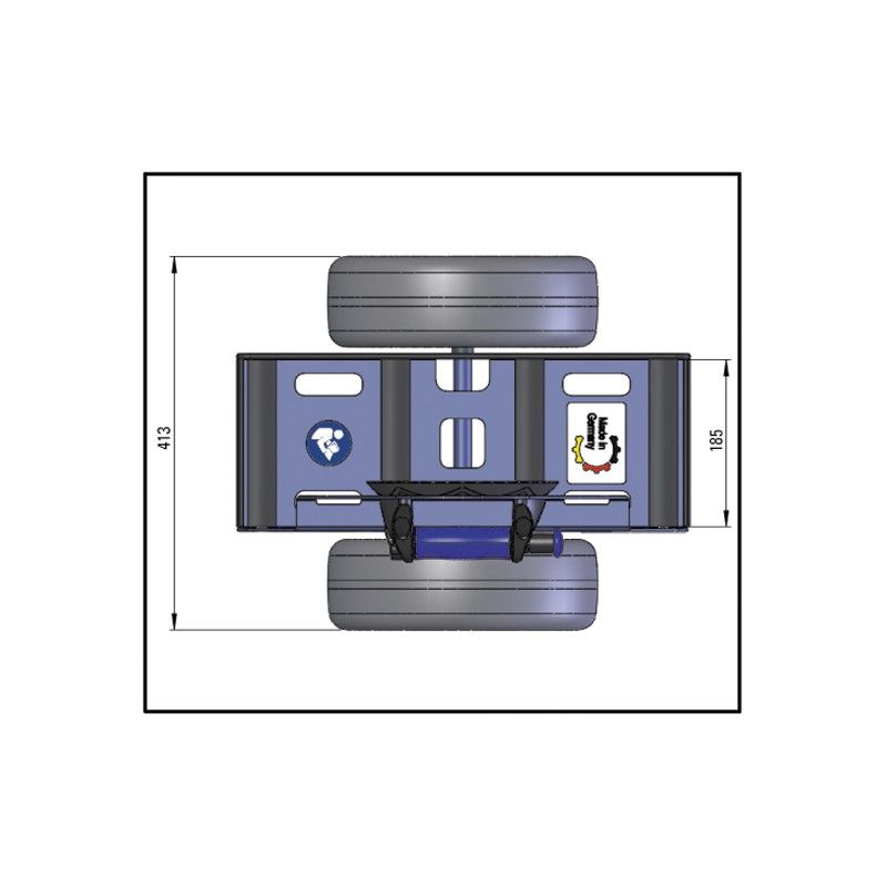 Chariot robot à ventouses SG 450 - Chariot manipulauteur pour vitres,  verre, plaques, fenêtre, portes