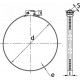 plan Collier de serrage tête basculante diam 40 à 290mm