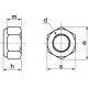 plan ecrou hex inox indesserable m6-A4