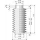 1075 NBR Soufflet D 33mm et 45 mm Long 35 à 240 mm