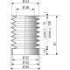 1093 NBR Soufflet D 36mm et 52mm Long 15 à 130mm