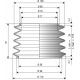 2012 NBR Soufflet D 77mm et 88mm Long 34 à 119 mm