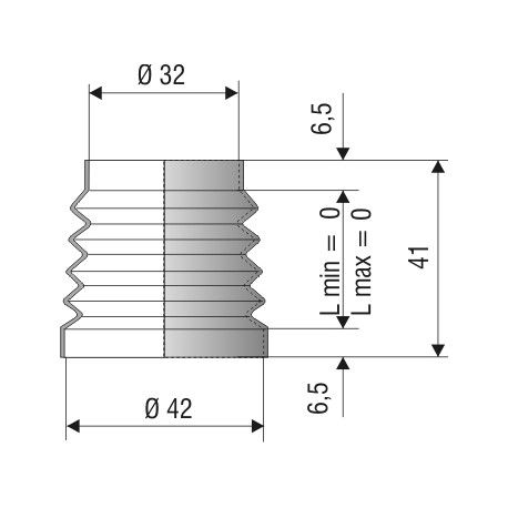 2013 NR Soufflet D 32mm et 42mm Long 0 mm