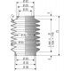 2048 NBR Soufflet D 25mm et 30mm Long 31 à 140 mm