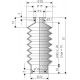 2066 NBR Soufflet D 9mm et 16mm Long 20 à 70mm