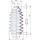 3051 NBR Soufflet D 14mm et 36mm Long 60 à 160 mm