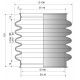 4060 NBR Soufflet D 110mm Long 50 à 125 mm