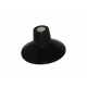 Porte savon Ventouse Noire 30mm avec aimant 6mm et capsule inox