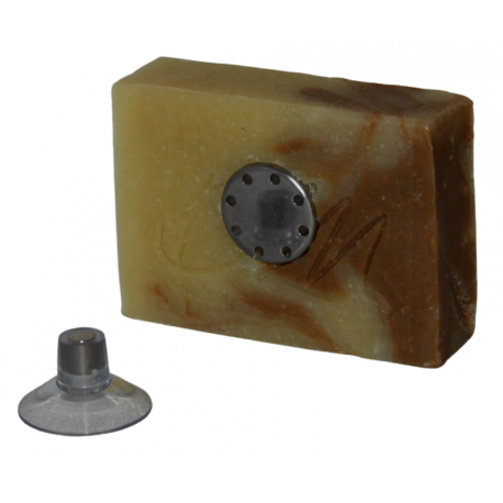 Porte savon Ventouse 30mm avec aimant 6mm et capsule inox