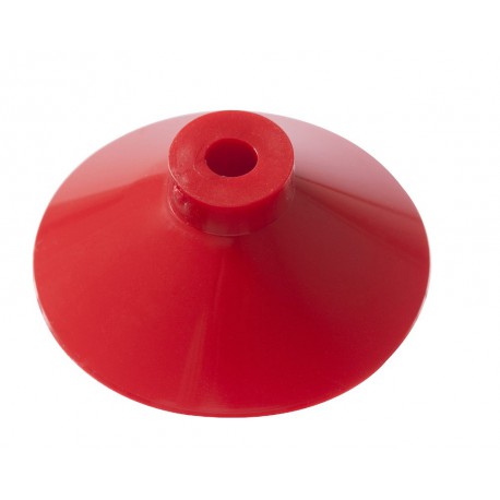 ventouse rouge avec trou vertical 5mm