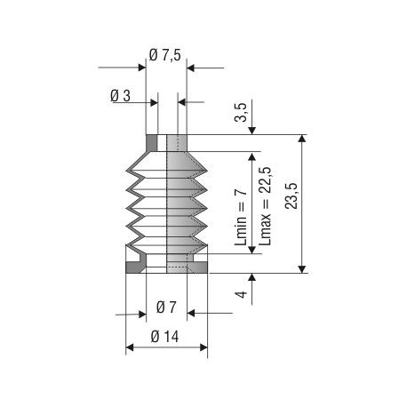 Soufflet 3mm F1092