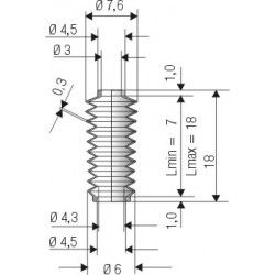 Soufflet 3mm mini F2033 NBR