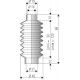 1052 NBR Soufflet D16mm et 21mm Long 30 à 120mm