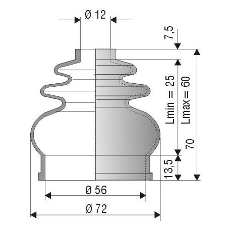 Soufflet réf 1039 NBR