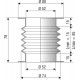 1191 NBR Soufflet D 52mm Long 15 à 85mm