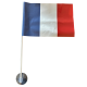 MINI DRAPEAU FRANCAIS A VENTOUSE