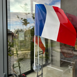 MINI DRAPEAU FRANCAIS A VENTOUSE